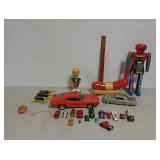 Toy trucks, cars, and more