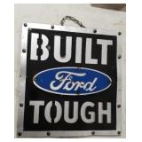 Built Ford tough sign art