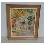 W.F. McCaughey framed watercolor