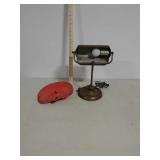 Desk lamp and pedal seat