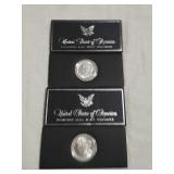 2 Morgan dollars 1889, 1921