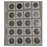 20 half dollars- draped bust,seated,Barber,& more