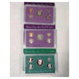 3 Proof sets 1990,1993,1998