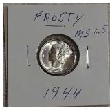 1944 Mercury dime