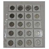 20 half dollars 1936--1990