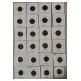 24 Indian Head pennies