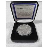 2000 Millennium Eagle .999 silver coin