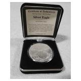 2000 Silver Eagle .999 silver