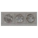 3 Silver Eagles 1999, 2001, 2003