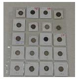 20 Seated & Barber Dimes
