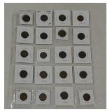 20 Indian head pennies