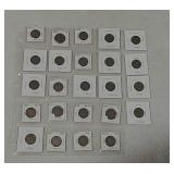 24 Barber Nickels