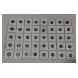 39 Barber Nickels & 1 sheild