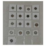 17 Barber & Seated dimes 1878--1916