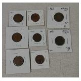 7 Indian head pennies