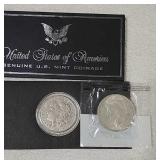 Morgan and Peace dollars 1922, 1921