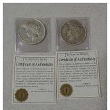 2 Peace dollars 1922D, 1922D