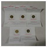 5 Space Shuttle Commemorative $10 coins