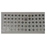 60 Kennedy half dollars 1965--2007