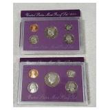 Proof sets 1990 & 1993