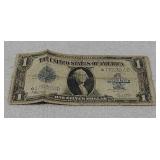 $1 Silver Certificate Saddleblanket (large) bill