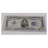 $5 silver certificate 1934