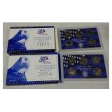 2 proof sets 2003 & 2004