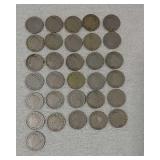 31 Liberty head nickels 1899--1912