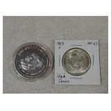 Booker T.  Coin & The great land .999 silver coin