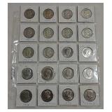 20 Half dollars -Franklin, Kennedy