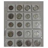 20 Walking Liberty half dollars 1943--1943