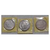 3 Morgan dollars 1879S,1897,1881S