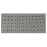 60 Mercury dimes 1916--1945