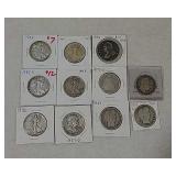 11 half dollars