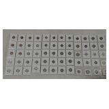60 Mercury dimes 1917--1945