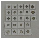 Canadian dimes & French coins