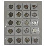 20 Half dollars 1939--1999
