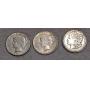 2 Peace 1923S,1922 & 1 Morgan 1921D