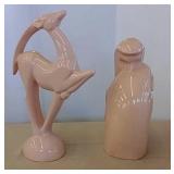 Haeger pink statuettes