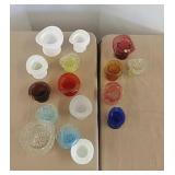 Glass top hats multi colors