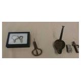 Jewish harps, smelt pot, and cast spile
