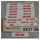 Gas pump signs