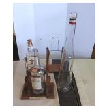 Bottle dispensers and advertising bottles