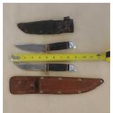 2 Western hunting knives