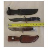 2 Western hunting knives