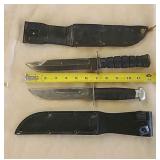 2 hunting knives- Camillus & other