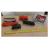 Diecast bank and train set