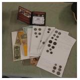 Foreign money and commemorative set