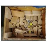 Wooden toys and blocks