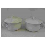 2 porcelain chamber pots